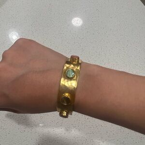 Gold and Gemstone Women's Bracelet